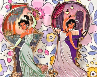 Tiana Cotillion V1 and V2 duo set fantasy pin LE 35 Princess and frog