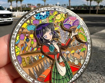 Magical girl purple summer seasons fantasy pin LE 60