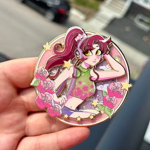 Magical girl green casual fantasy pin LE 50
