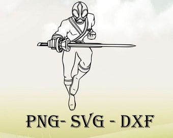 Download Stickers Digital Power Rangers Silhouette Emily Yellow Samurai Ranger Svg Power Rangers Samurai Svg Png Dxf For Cricut Dxf Png Paper Party Supplies