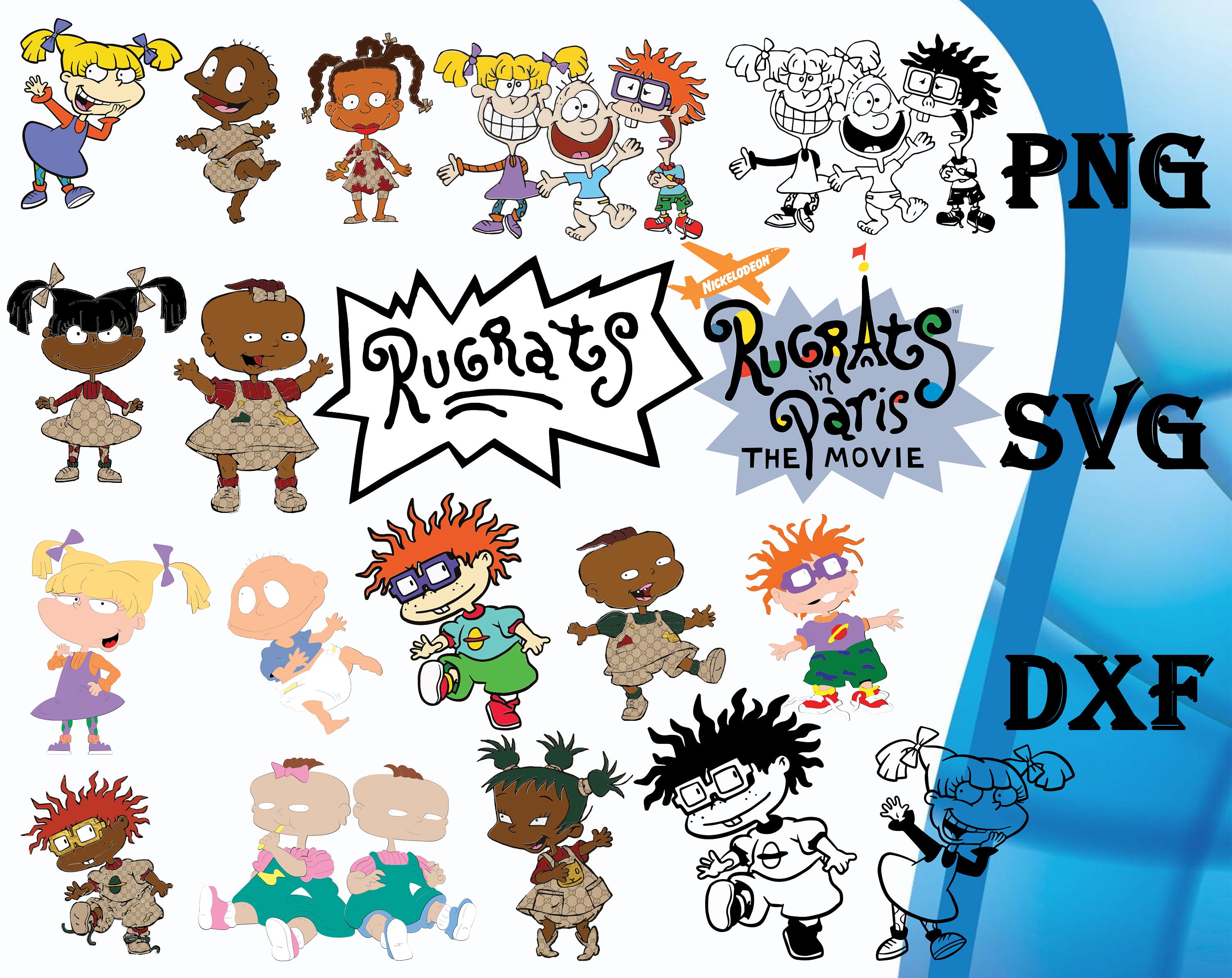 Download Rugrats Bundle svg dxf png American Baby Bundle svg png | Etsy