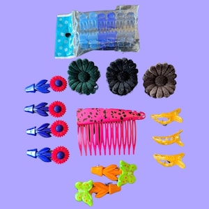 PICK ONE or MORE! Deadstock Assorted Vintage Butterflies Hair Clips Mini Hair Claws Flowers 1990’s