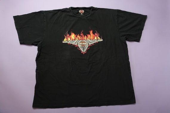 Harley Davidson Malaysia Fire Y2K 2003 T-shirt - Etsy