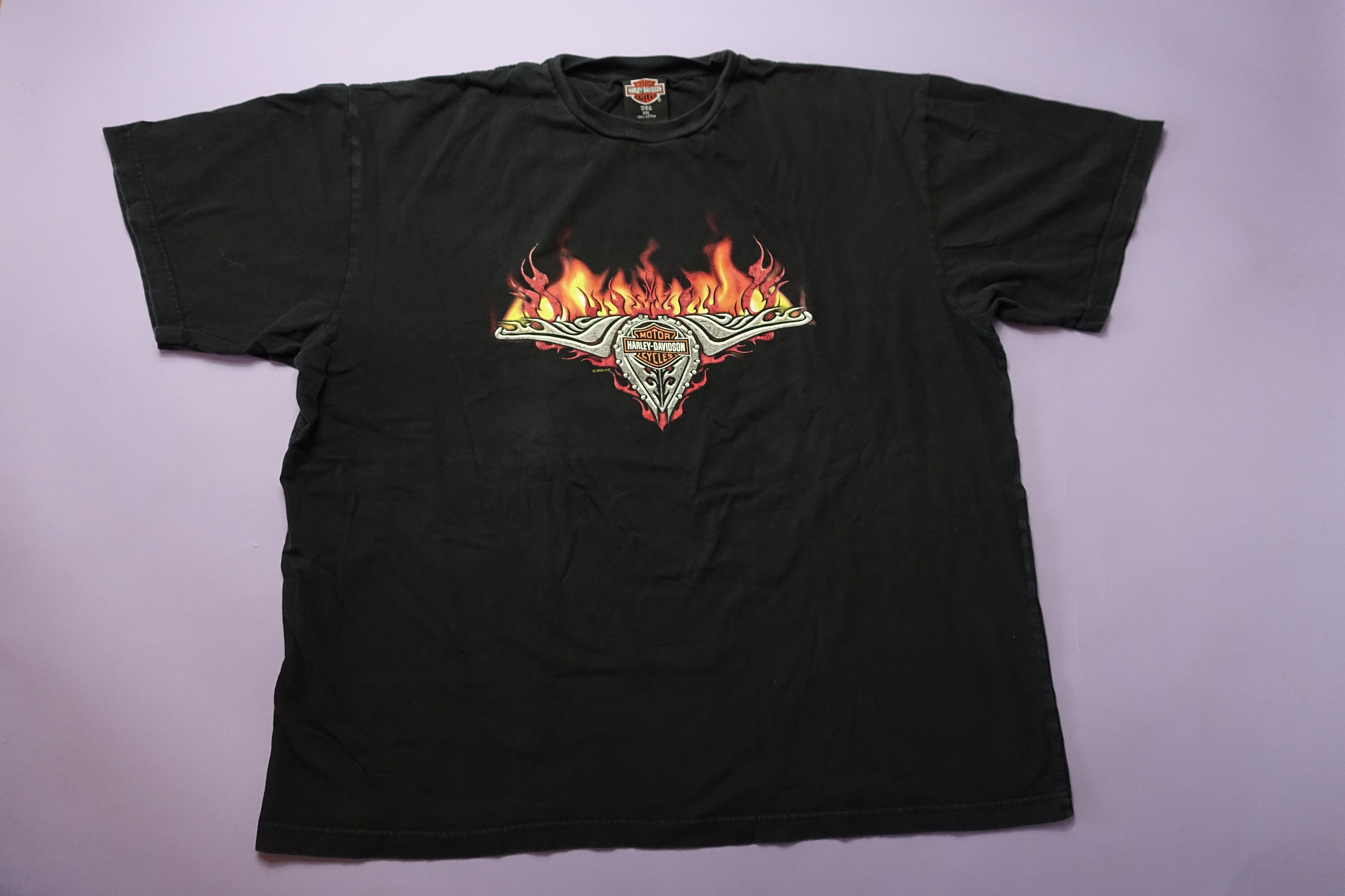 Harley Davidson Malaysia Fire Y2K 2003 T-shirt - Etsy