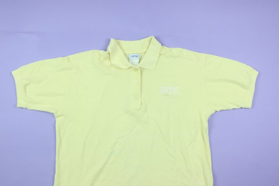 Esprit Yellow Vintage Polo Button Up Shirt - image 1