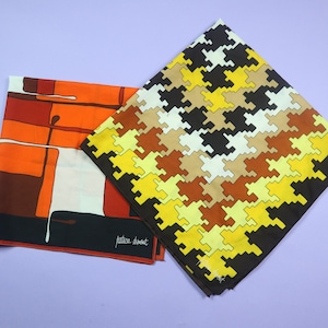 Patricia Dumont Scarves All Over Print 1970&#39;s Scarf