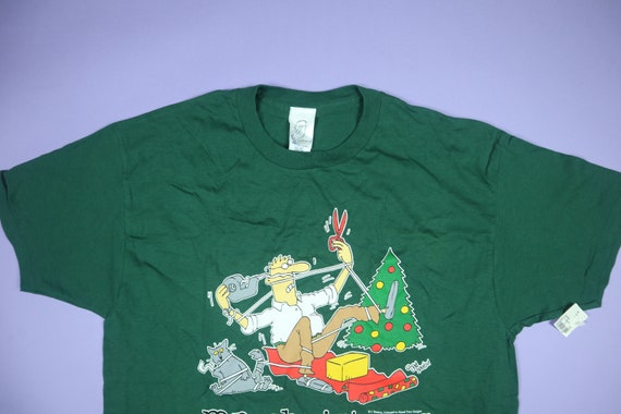 Mr.Christmas Funny Christmas 1990's Vintage T-Shi… - image 1