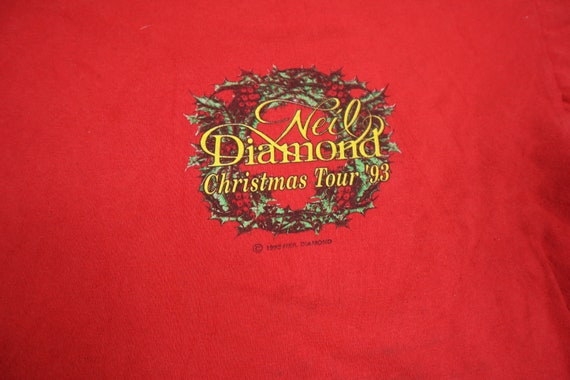 Neil Diamond Christmas Tour 1993 T-Shirt - image 4