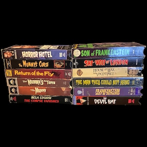 Universal Monsters Collection Vhs - Etsy