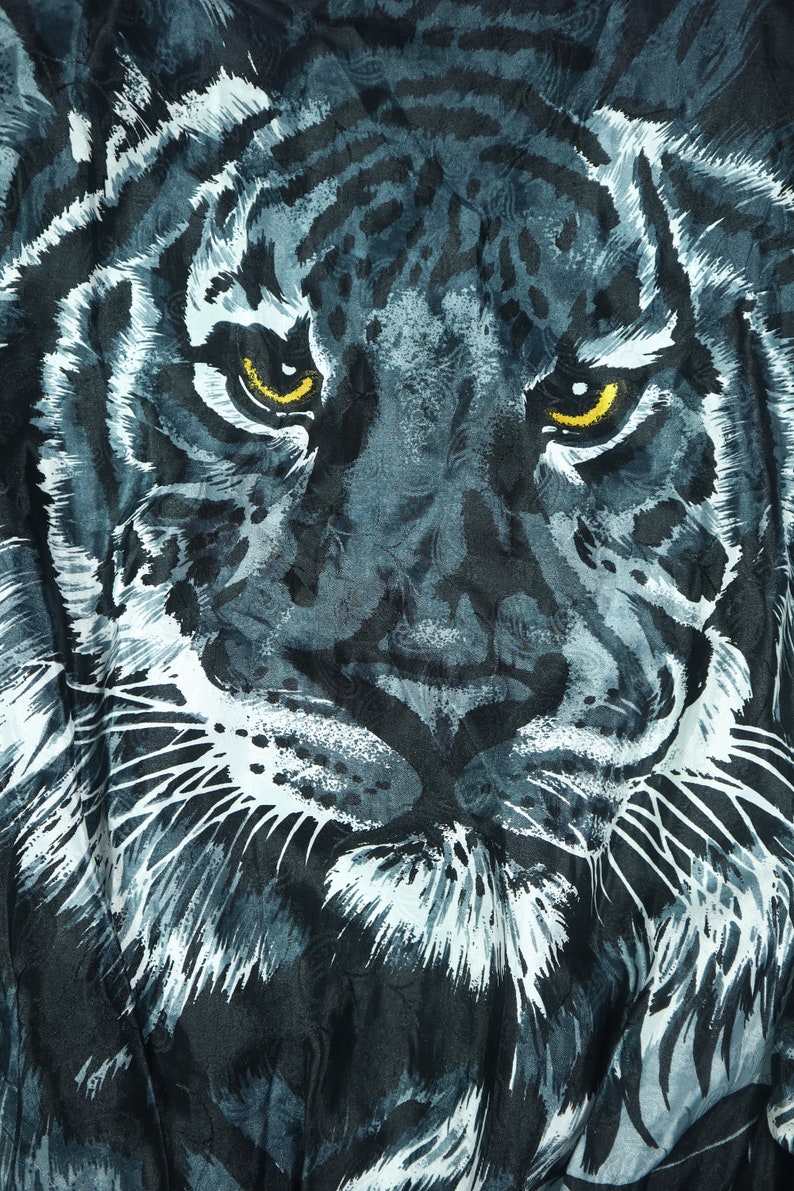 Tiger All Over Print 1990/'s Vintage Zip Up Bomber Jacket