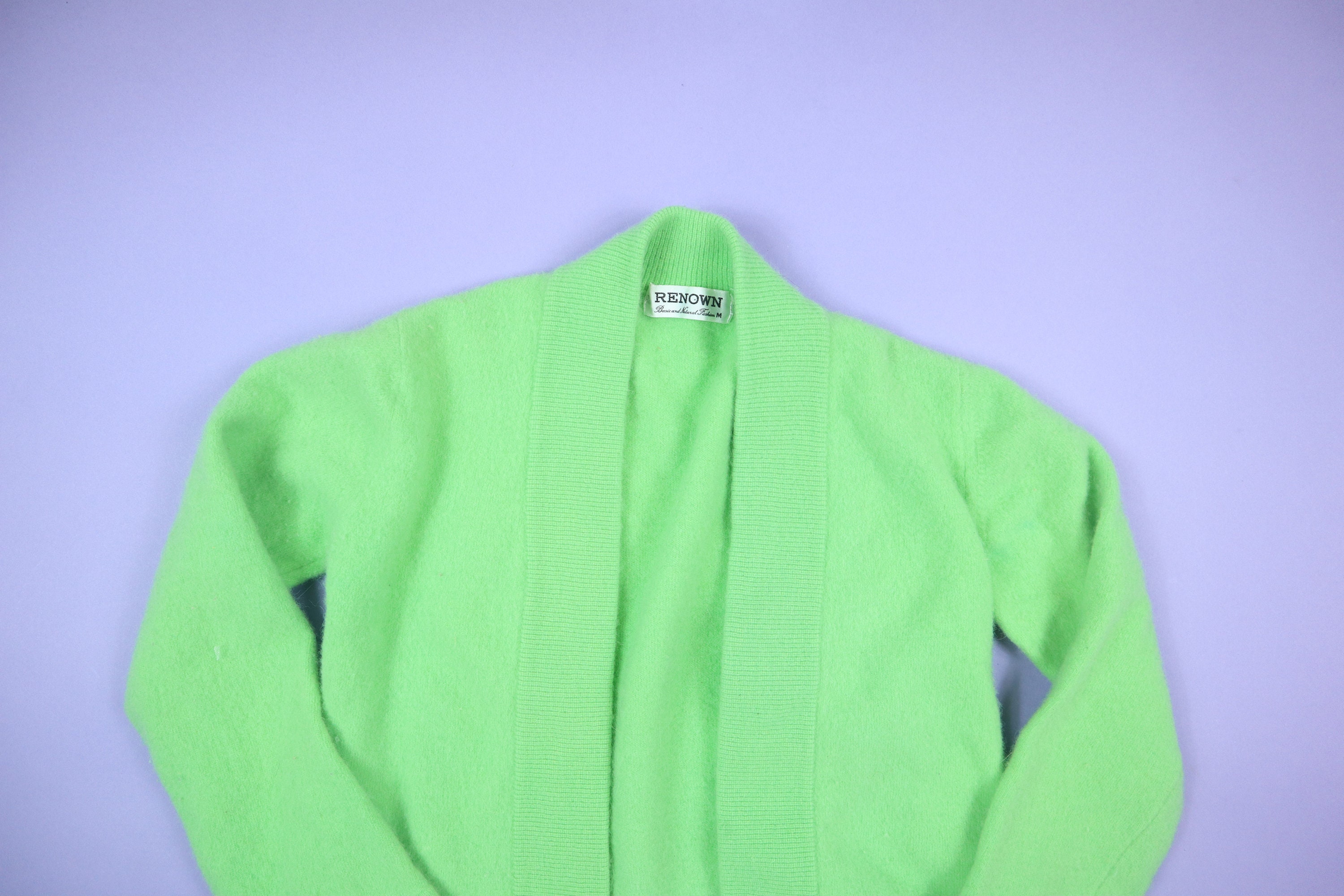 Neon Green Sweater - Etsy
