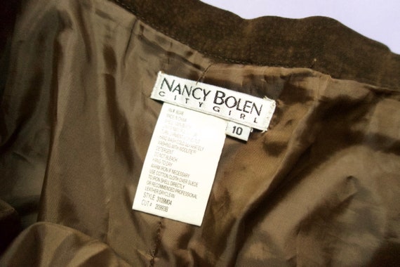 Nancy Bolen City Girl Brown Suede Cottage Core Wh… - image 5