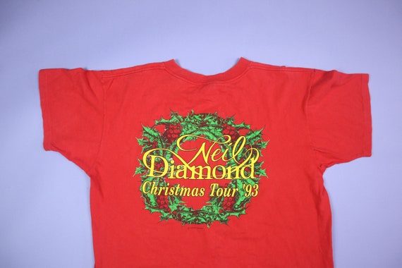 Neil Diamond Christmas Tour 1993 T-Shirt - image 3