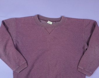 Hanes Her Way Faded Dusty Rose Pink Blank 1990's Vintage Sweatshirt Crewneck