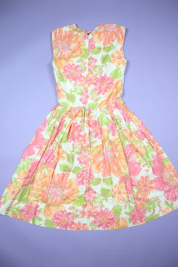 Pastel Big Floral Handmade 1960's/1970's Vintage … - image 6