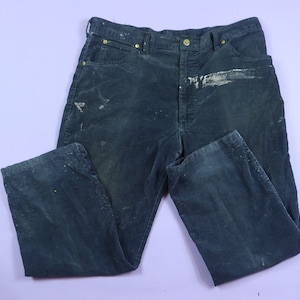 Lee Trashed Faded Cord Cord 1980er Jahre Vintage Hose