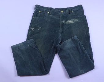 Lee Trashed Faded Cords Corduroy 1980's Vintage Pants