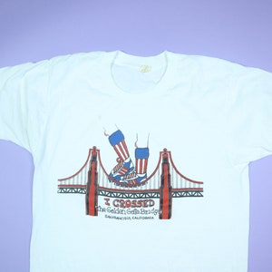 I Crossed The Golden Gate Bridge 1980&#39;s Vintage T-Shirt