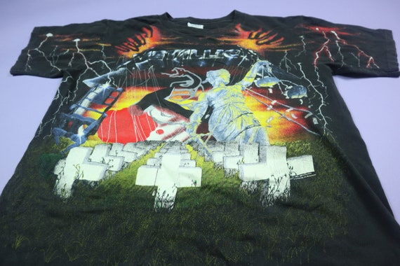 Metallica All Over Print 1991 Vintage Tshirt - image 2