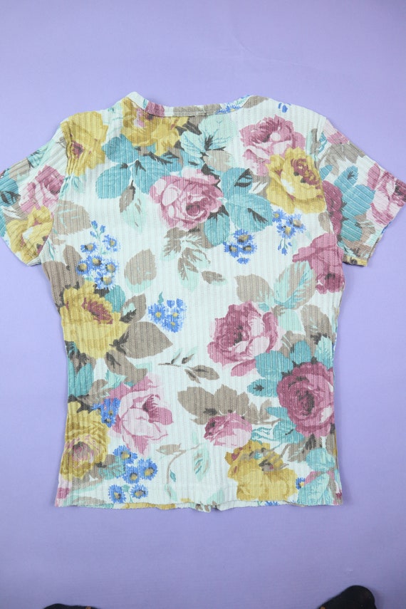 Colorful Floral 1990's Y2K Vintage Shirt - image 4