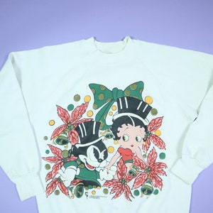 Betty Boop Christmas 1990&#39;s Vintage Sweatshirt