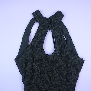 Goth Roberta Black Lace 1990's Y2K Vintage Dress