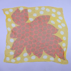 Floral Birds Purple Scarf Bandana All Over Print 1980&#39;s Scarf