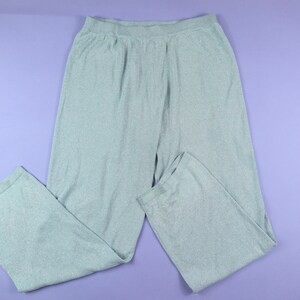Sparkly Silver 1980&#39;s Vintage Sweat Pants