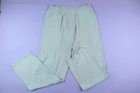 Sparkly Silver 1980's Vintage Sweat Pants - Gem