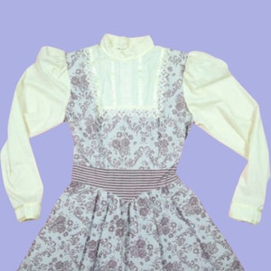 Gunne Sax Jessica McClintock 1980s Vintage Dress