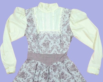 Gunne Sax Jessica McClintock 1980s Vintage Dress