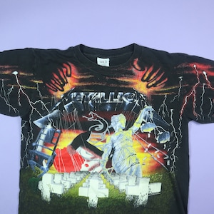 Metallica All Over Print 1991 Vintage Tshirt