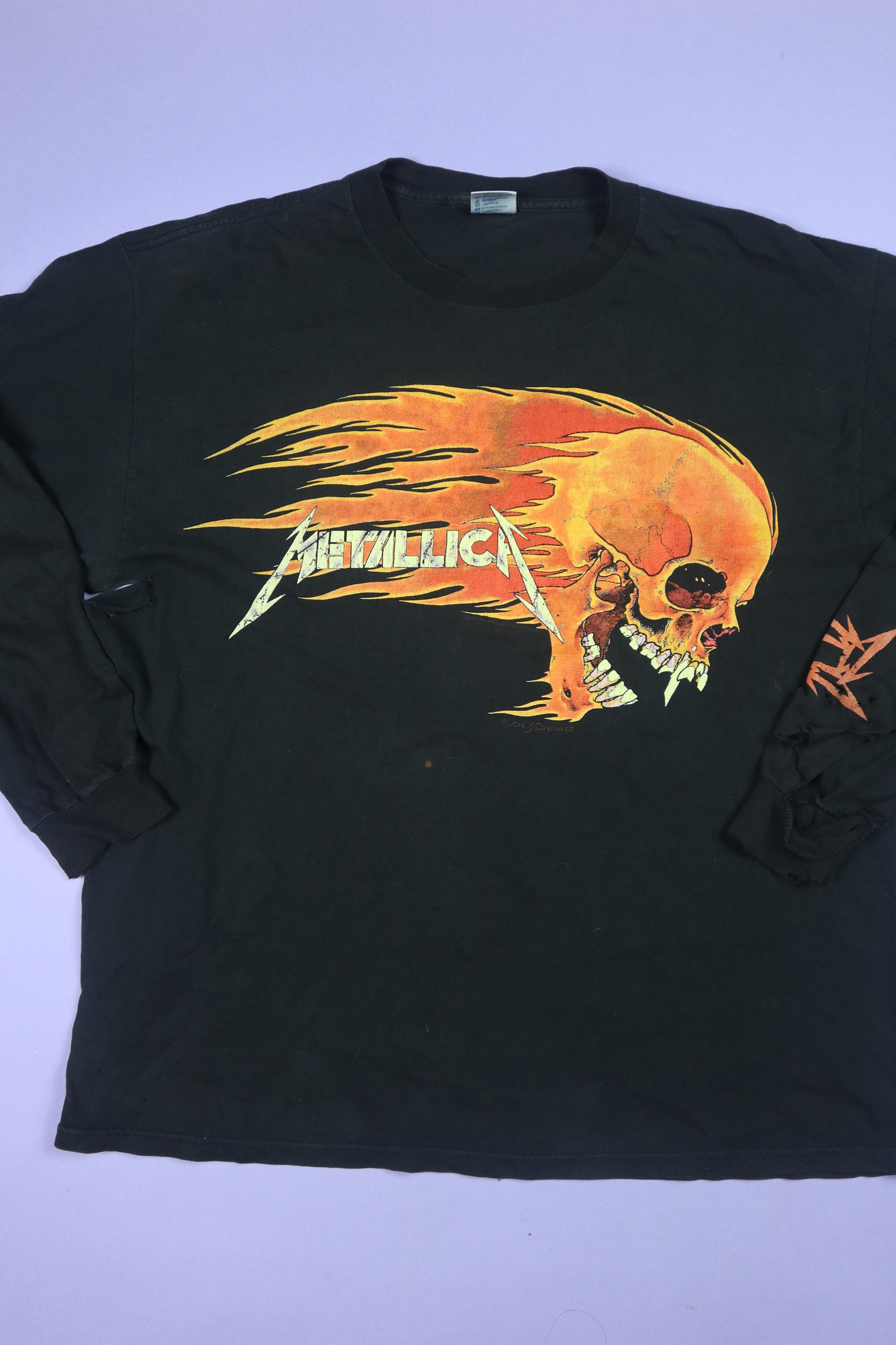 Metallica Pushead 1990's Vintage Longsleeve T-shirt - Etsy