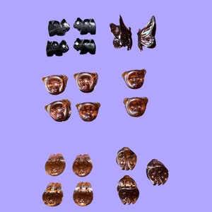 PICK ONE or MORE! Assorted 1990&#39;s Vintage Butterflies Hair Clips Bears Lady Bug Dog Kitty Mini Hair Claws