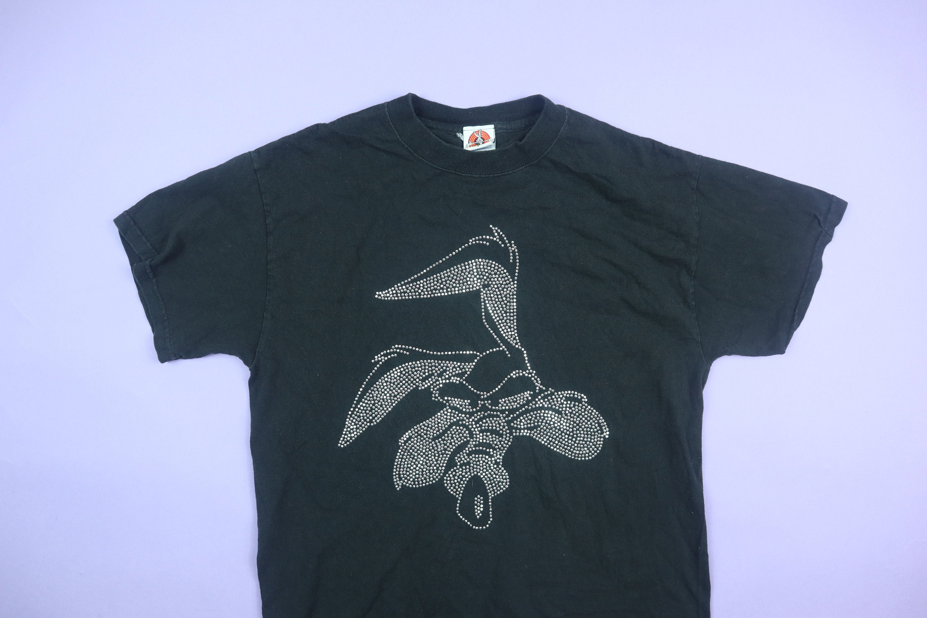 Vintage 90s Looney Tunes Wile E Coyote Wipeout T Shirt - BIDSTITCH