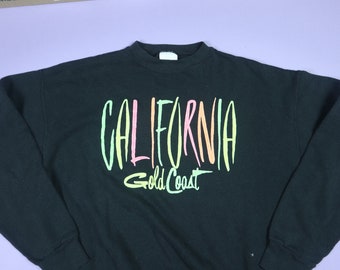 California Gold Coast Neon 1990's Vintage Crewneck Sweatshirt