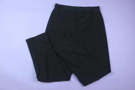 Clio Stripped Black White 1990's Y2K Vintage Pants - image 1