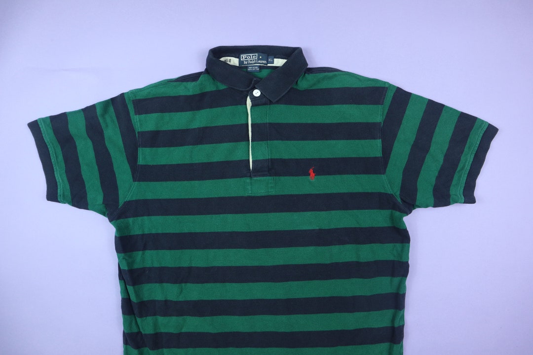 Polo Ralph Lauren Green Striped Y2K Vintage Button up Shirt - Etsy