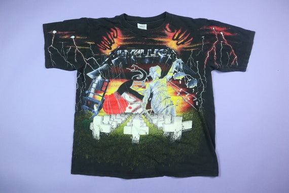 Metallica All Over Print 1991 Vintage Tshirt - image 4