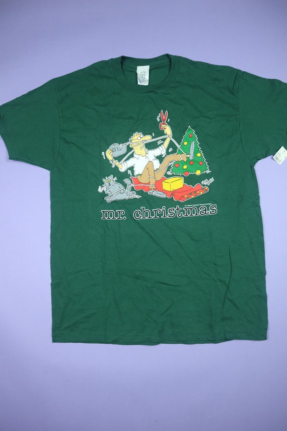 Mr.Christmas Funny Christmas 1990's Vintage T-Shi… - image 2