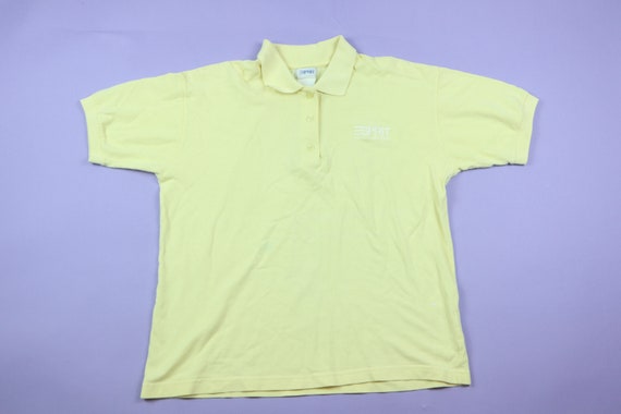 Esprit Yellow Vintage Polo Button Up Shirt - image 2