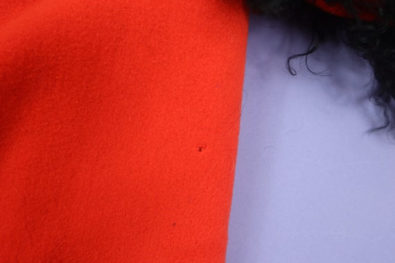 Long Red Faux Fur 1980's Vintage Coat - image 10