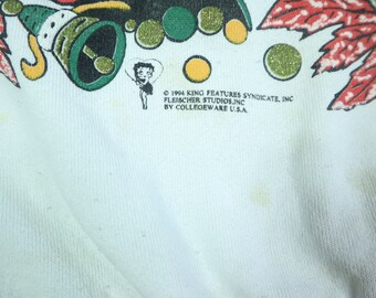 Sweat Shirt Homme Pin Up De Noel Vintage Retro Mere Noel 50's Blanc