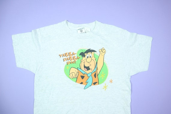 Maglietta Uomo Flintstones – Yabba-Dabba-Doo – Licenza Ufficiale – Colore Arancione – 100% Cotone Ringspun – Taglie Dalla S Alla XXXL - 5