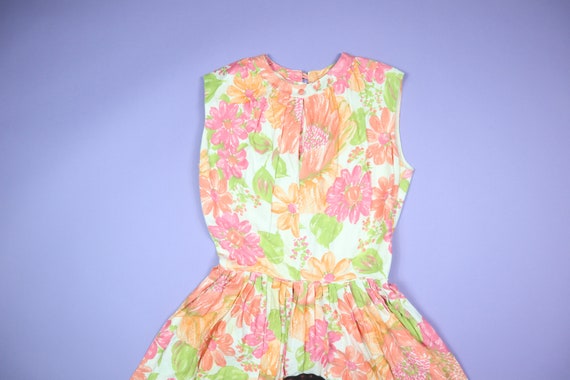 Pastel Big Floral Handmade 1960's/1970's Vintage … - image 2