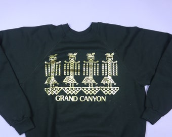Grand Canyon Gold Foil 1990's Vintage Crewneck Sweatshirt