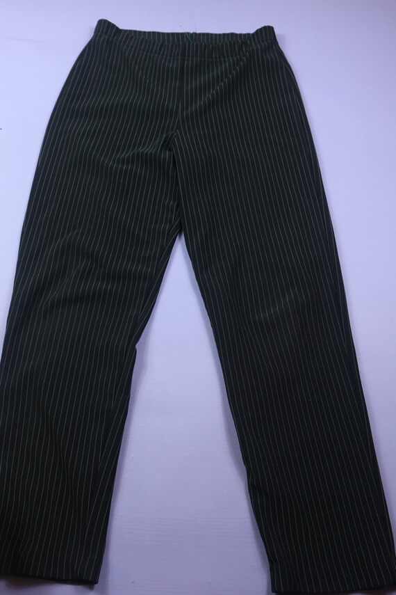 Clio Stripped Black White 1990's Y2K Vintage Pants - image 3