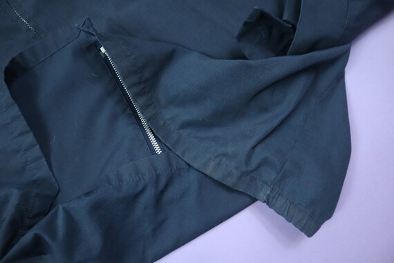 Navy Workwear Poplin 1990's Vintage Jacket - image 5