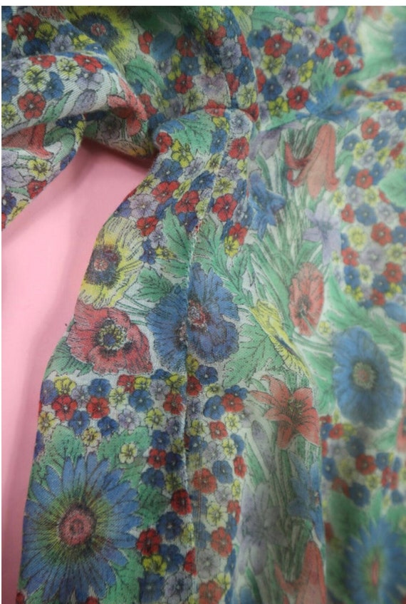 Jonathan Logan Floral 1970s Vintage Dress - image 9