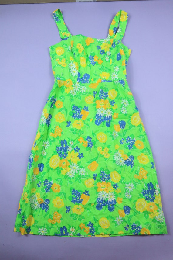 Sea Wave Hawaiian Floral Vintage Dress - image 2